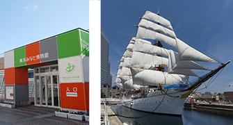 帆船日本丸・横浜みなと博物館の画像です。