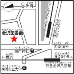 金沢図書館の地図