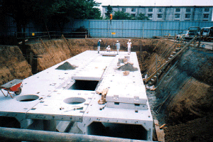 地下貯留施設（上飯田小学校：泉区）の画像