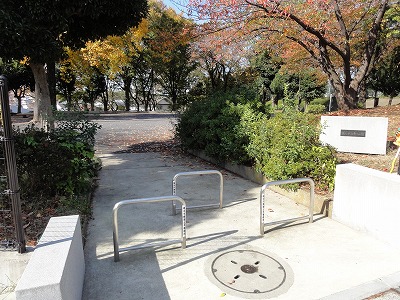 公園の入口です。
