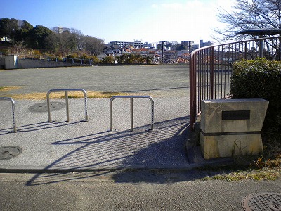 公園の入口です。