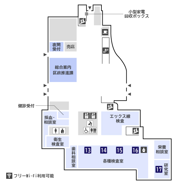 Floor map 1st floor