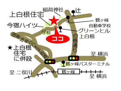 Map of Kamishirane Community Care Plaza in Yokohama