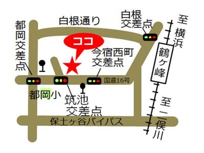 요코하마시 이마슈쿠 서 지역사회보호 플라자 지도