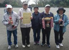 高齢者ゲートボール大会優勝左近山地区