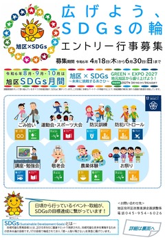 Tờ rơi hàng tháng về SDG của Phường R6 Asahi (phía trước)