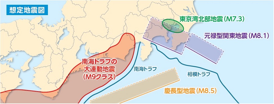 Assumed earthquake map
