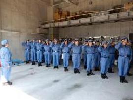 Image of female fire brigade staff training