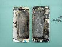 智慧型手機燒毀狀況
