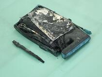 モバイルバッテリーの焼損状況２