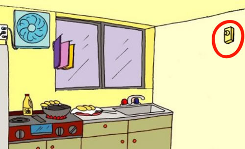 住宅用火灾警报器的设置位置、厨房