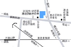 Bản đồ đến trạm cứu hỏa Kohoku