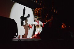 粟津紅花書道パフォーマンスwith久良岐太鼓