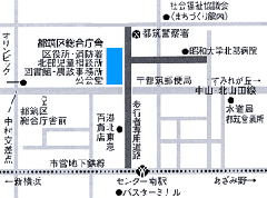 通往都筑消防署的地图