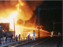 南区　工場火災の画像