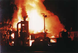 西区　倉庫火災の画像
