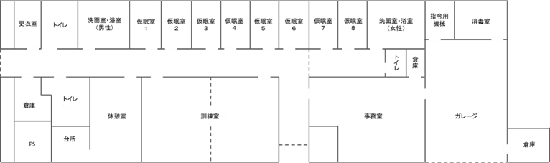 Plano de chão do Yokohama-shi pronto socorro posto de trabalho