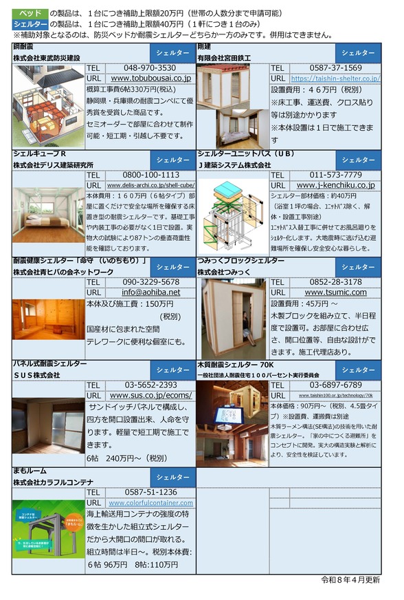 補助対象リスト裏