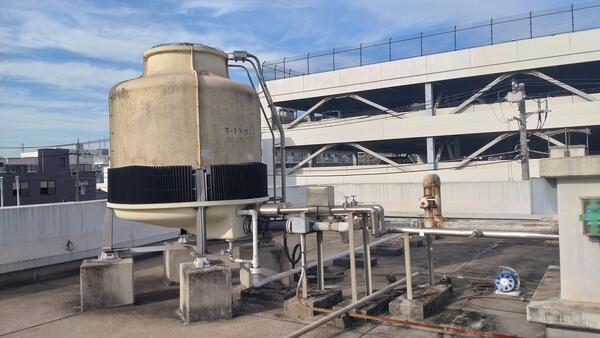 機器撤去の前（屋上）