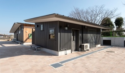 Imai-no-Oka Park toilet and warehouse building exterior