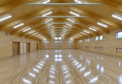 View of Midorigaoka Junior High School martial arts hall