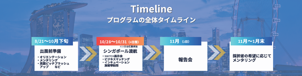 プログラム全体のタイムライン