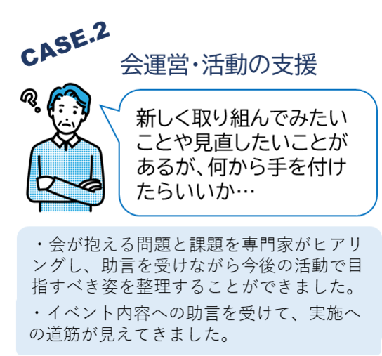 会運営・活動の支援