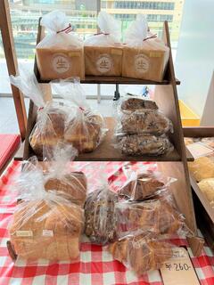 パンが陳列されている様子