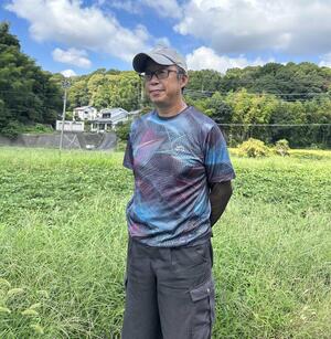 舞岡ふるさと村推進協議会サツマイモ部会長の田中さん