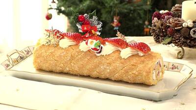 画像：手作りクリスマスケーキ
