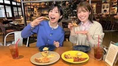 画像：パイ専門店で食べ放題に挑戦するナビゲーター