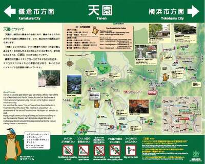 Information sign for Tenen Garden