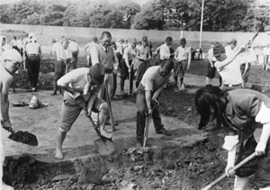 横浜公園の開墾