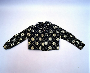 女性用国民服　絣小柄模様