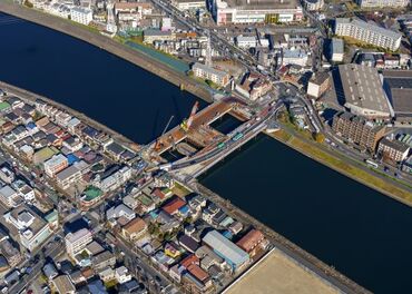 末吉橋の航空写真