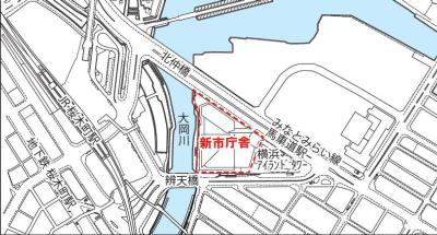Bản đồ vị trí tòa thị chính mới