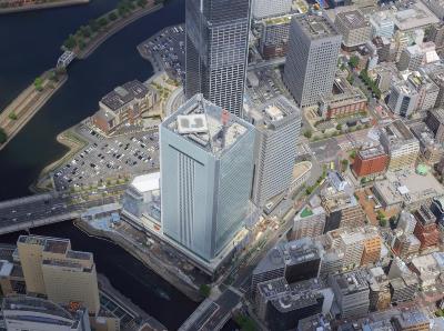 航空写真(大岡川側)