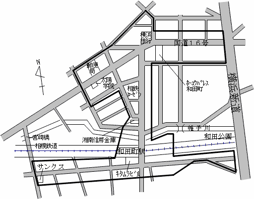 保土ケ谷区和田町の地図