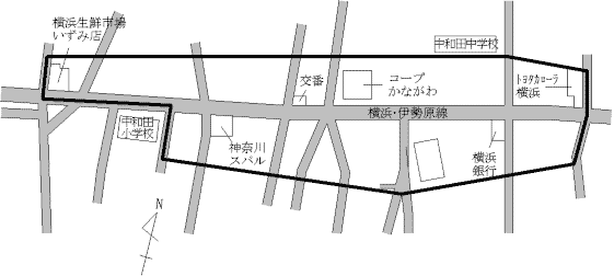 Map of Izumi Ward