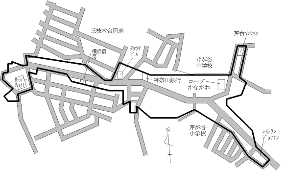 港南区芹が谷の地図