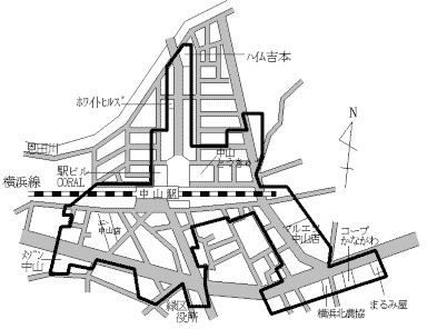 Map of Midori Ward Nakayama
