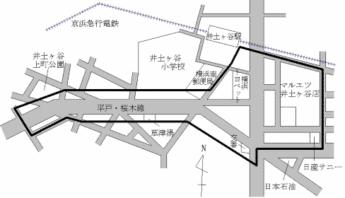 南区井土ケ谷の地図