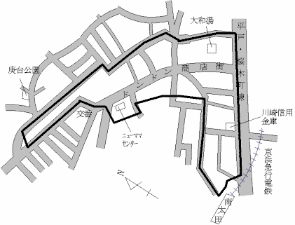 南区南太田の地図