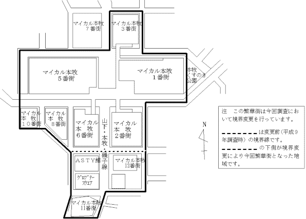 中区MYCAL本牧の地図