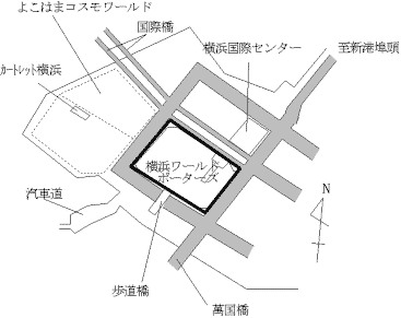 中区ワールドポーターズの地図