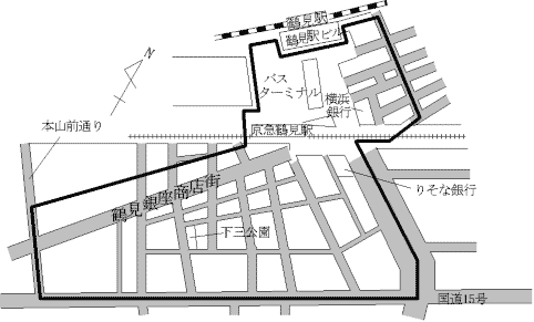 Map of Ginza Tsurumi, Tsurumi-ku