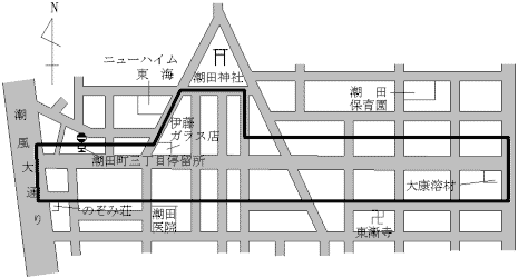 El mapa de Tsurumi, Tsurumi-ku Ginza