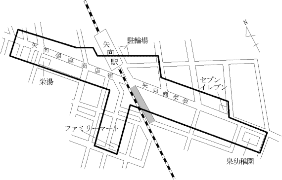 Map of Yamu, Tsurumi-ku