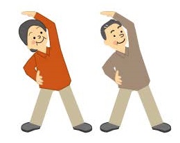 ラジオ体操のイラスト