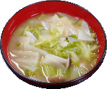 Illustration of a lot of miso soup
